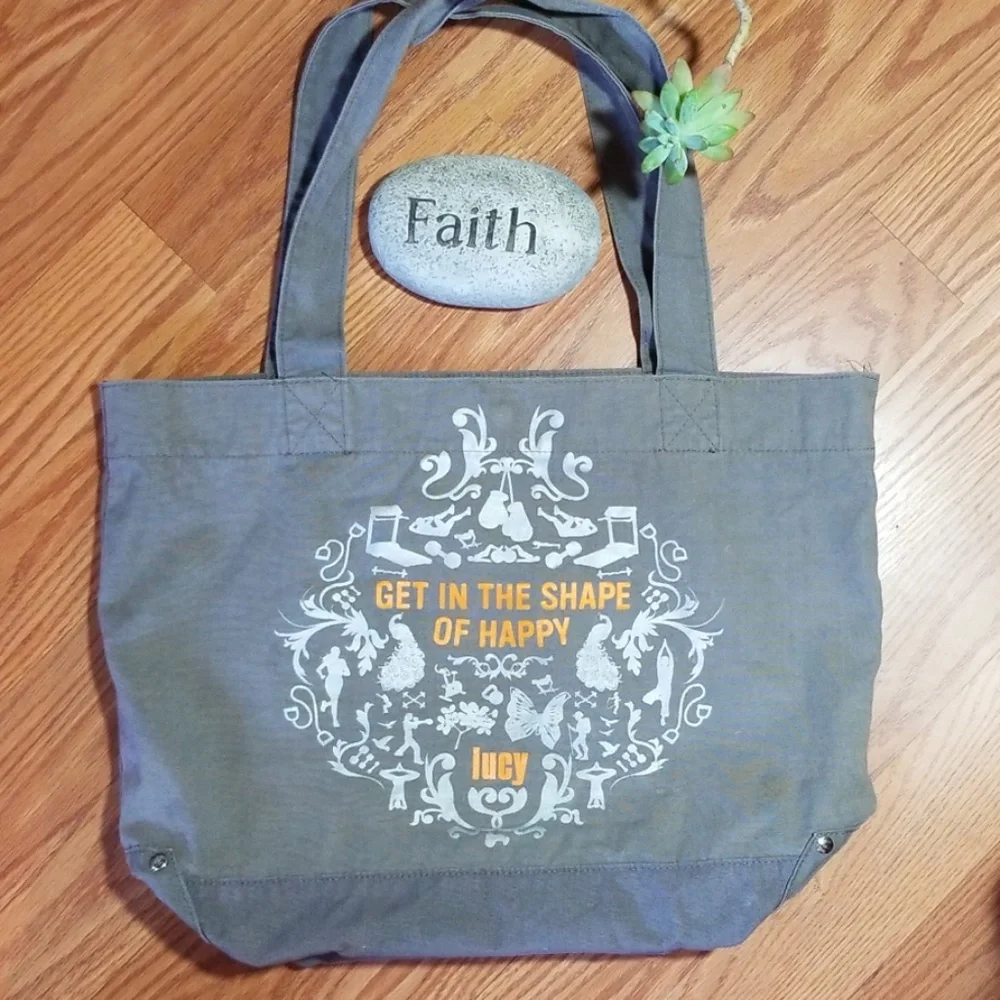 Lucy reusable canvas tote bag‎
